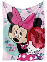 Disney Decke Minnie Mouse Fleece 100x140 cm rosa - 0