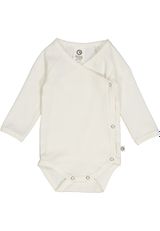 Müsli by Green Cotton Langarmbody Unifarben creme 62 - 0