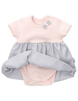 Baby Sweets Robe-Body Nœud Gris 12-18M (86 cm) - 1