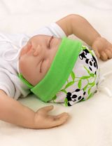 Baby Sweets Mütze Happy Panda grün 12 Monate (80) - 2