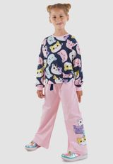 Denokids Print / Unifarben dunkelblau 104 - 7