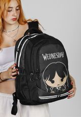 Wednesday Cute-PLUS Running Rucksack 34x46x21 cm schwarz grau Onesize Kinder - 4