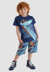 Zweiteiler Jungen orange 104 - 6