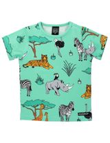 Villervalla T-Shirt Safaritiere grün 134 (8-9 Jahre) - 0