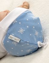 Baby Sweets Mütze Let It Snow Schneeflocke blau 56 (Neugeborene) - 3