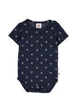 Müsli by Green Cotton Kurzarmbody Unifarben blau 74 - 0