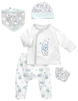 Disney Baby 5 Teile Set Winnie Pooh weiß 62/68 (3-6 Monate) - 0