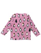 Villervalla Langarmshirt Pinguin rosa - 1