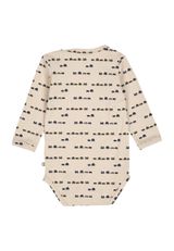 Müsli by Green Cotton Langarmbody Alloverprint creme 68 - 1