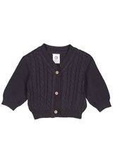 Müsli by Green Cotton Babyjacke Unifarben blau 98 - 0