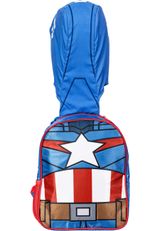 Marvel Captain America GuriHiru-Hooded Rucksack 26x31x11 cm blau blau Onesize Kinder - 1