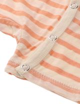 Ebbe Kids Strampler Streifen beige 80 (9-12 Monate) Coral Stripe - 3