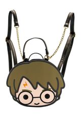 Warner Bros. Harry Potter Chibi-Face Rucksack schwarz 21x18x7 cm braun Onesize Kinder - 1