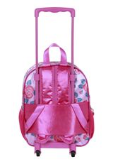 Disney Princess Flowers-Small 3D Backpack with Wheels Rucksack 34x26x13 cm pink Onesize Kinder - 1