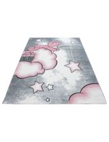 Teppich Bär Wolken rosa 80x150 - 0