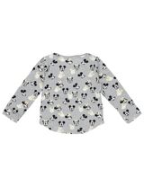 Disney Langarmshirt Mickey & Minnie grau 128 (7-8 Jahre) - 1