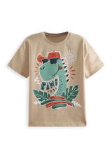 T-Shirt & Shorts Set beige 104 - 1