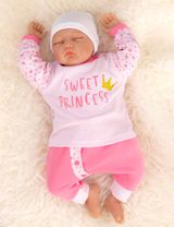 Baby Sweets 2 Teile Set Krone Sweet Princess rosa 68 (3-6 Monate) - 4