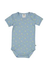 Müsli by Green Cotton Kurzarmbody Alloverprint hellblau 74 - 0