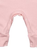 Lagarto Verde Strampler Eidechse Gerippt rosa 62 (0-3 Monate) - 3