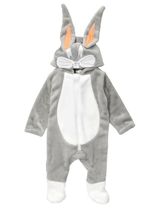 Strampler Bugs Bunny Fleece grau 56/62 (0-3 Monate) - 0