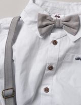 Little gent 4 pièces Ensemble 5-8 ans Blanc - 2
