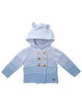 Rock A Bye Baby Boutique 2 Teile Set Streifen Kapuze blau 56/62 (0-3 Monate) - 1