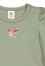 Müsli by Green Cotton Langarmshirt Unifarben grün 104 - 2