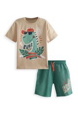 T-Shirt & Shorts Set beige 104 - 0