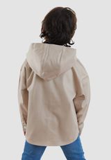 Dino Gabardine Shirt Jungen beige 104 - 4