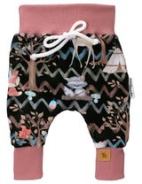 Land-Juwelen Hose Waldtiere Zickzack Handmade schwarz 98 (2-3 Jahre) - 0