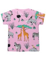 Villervalla T-Shirt Safaritiere rosa 92 (18-24 Monate) - 1
