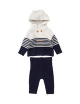Rock A Bye Baby Boutique 2 pièces Ensemble Rayures Blanc - 0