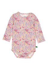 Fred s World by Green Cotton Langarmbody Blumen rosa 56 - 0