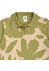 Green Cotton Poloshirt gruen 86 - 2