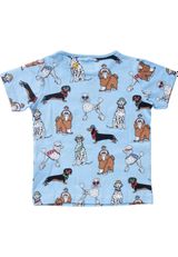 Villervalla T-Shirt Hunde hellblau 140 - 1