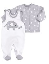 Baby Sweets 2 Teile Set Little Elephant Sterne weiß - 0