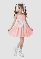 Denokids Kleid Gepunktet pink 104 - 2