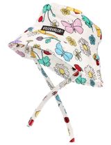 Villervalla Mütze Blume weiß - 0