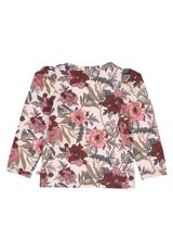 Müsli by Green Cotton Babylangarmshirt Blumen rosa 68 - 1