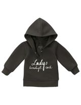 MaBu Kids Hoodie Ladys beruhigt euch Grüße, Gemüse dunkelgrau 116 (5-6 Jahre) - 2