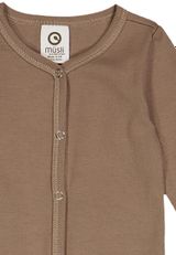 Müsli by Green Cotton Strampler Unifarben braun 50 - 2