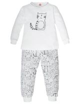 Makoma Pyjama Chat Blanc - 0