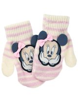 Disney Handschuh Minnie Mouse Streifen rosa - 0