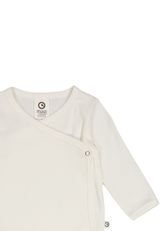Müsli by Green Cotton Babylangarmshirt Unifarben creme 74 - 2