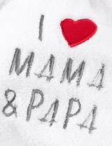 Baby Sweets Decke I Love Mama & Papa 110x90 cm weiß - 2