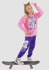 Denokids Queen Bear Tracksuit Mädchen pink 116 - 7