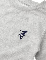 MaBu Kids Langarmshirt Skater grau 116 (5-6 Jahre) - 1