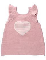 Rock A Bye Baby Boutique 2 Teile Set Herz Strick rosa - 2