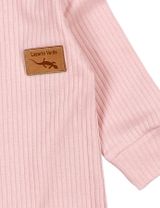 Lagarto Verde Strampler Eidechse Gerippt rosa 80 (9-12 Monate) - 2